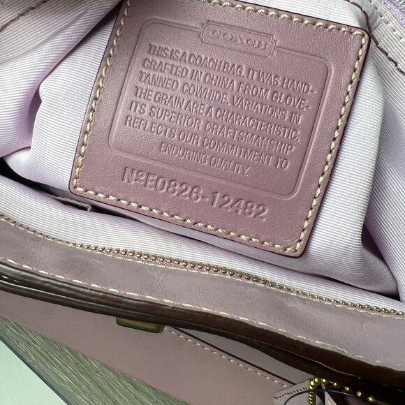 Vintage Y2k Coach Madeline Lilac Handbag Shoulder Bag 2482 - Picture 6 of 6
